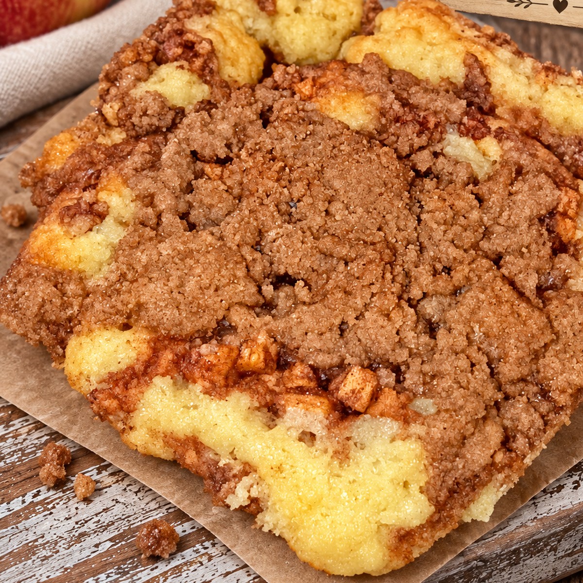 Apple streusel