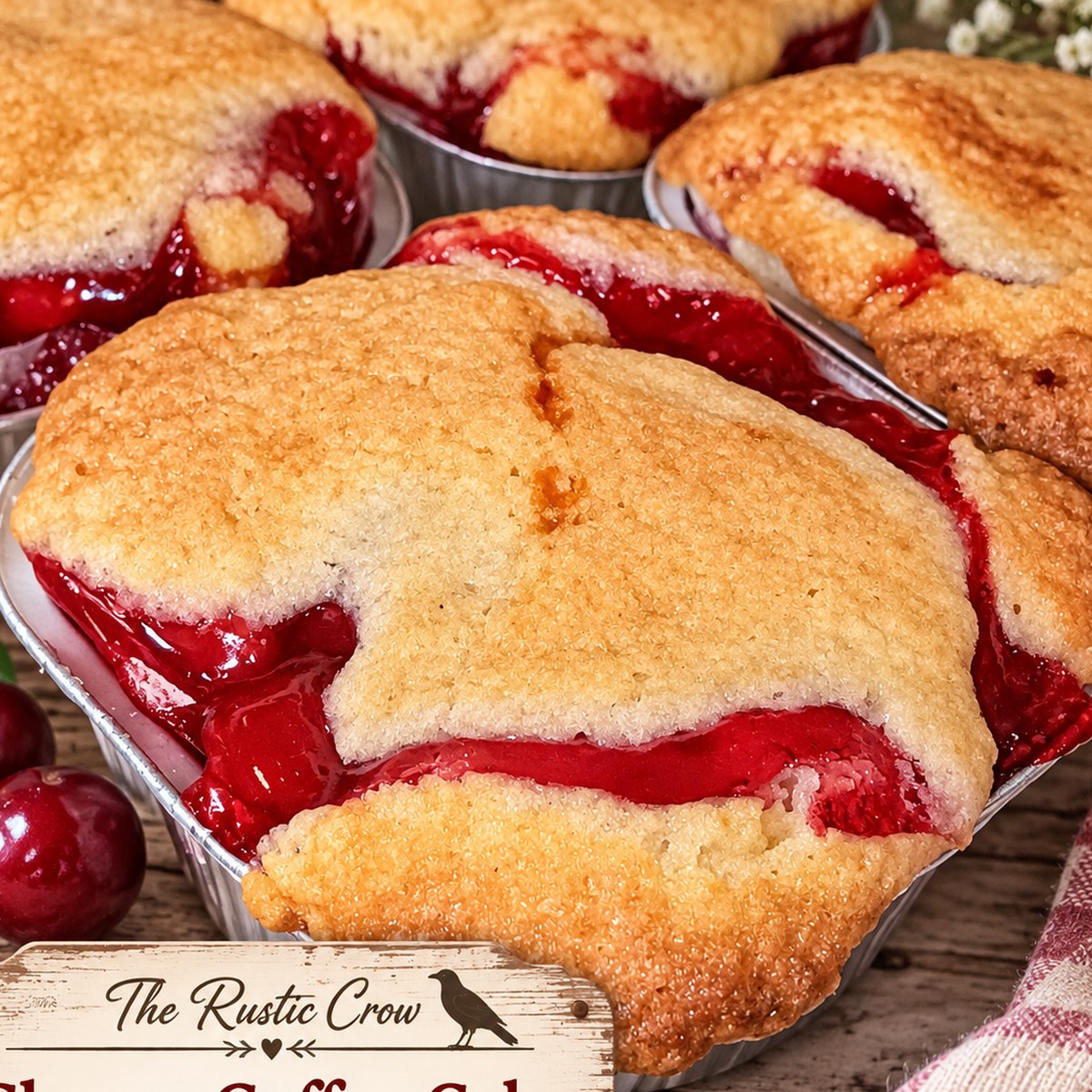 Cherry coffee cake