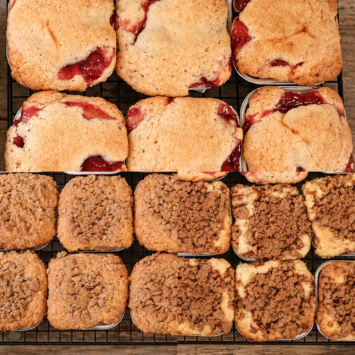 Seasonal streusels and coffee cakes